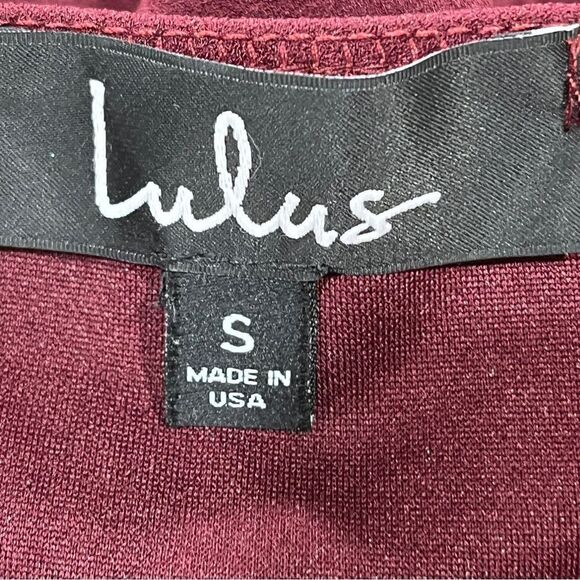 Lulus Sleeveless V Neck Spaghetti Straps Cocktail Mini Dresses size XS burgundy - Picture 9 of 12